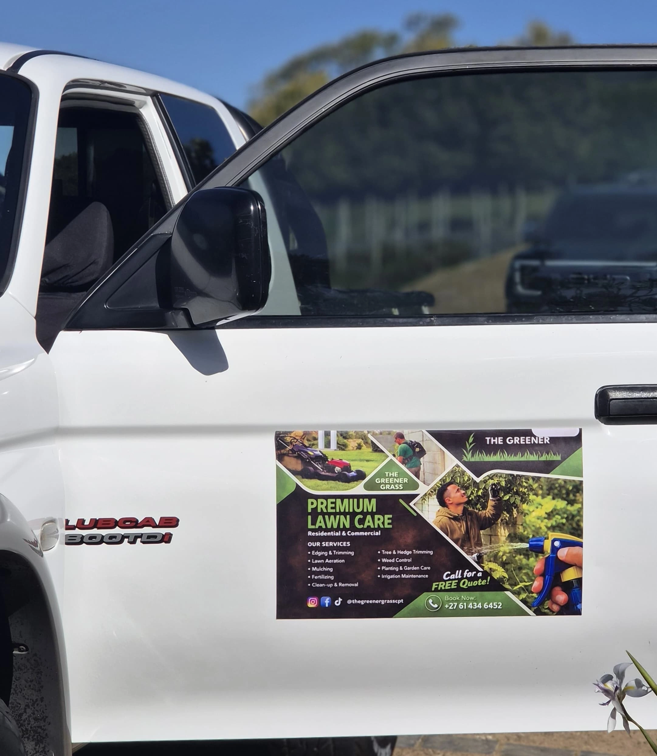 The Greener Grass team working in a Cape Town garden
